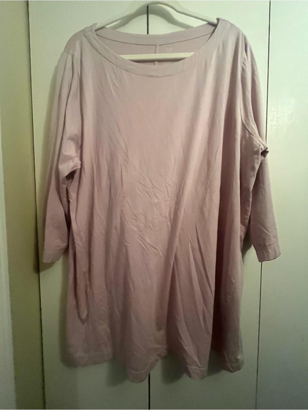 J Jill Relaxed Mauve Women’s Tunic Top - Lightweight Long Sleeve